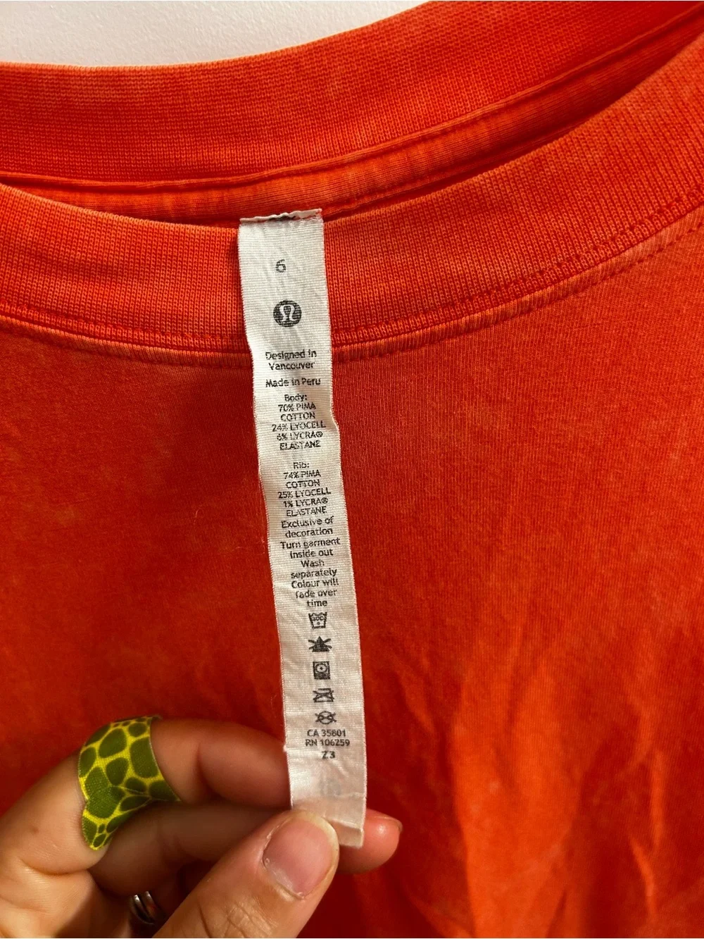 Lululemon All Yours Tank Top Sz 6